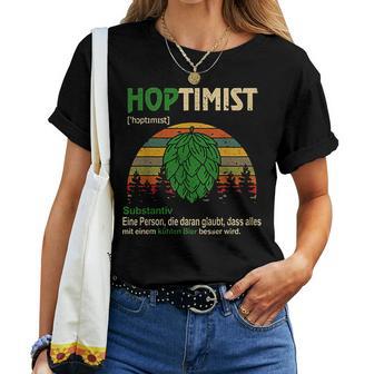 Hoptimist Beer Lover Craft Beer T-shirt Frauen - Geschenkecke