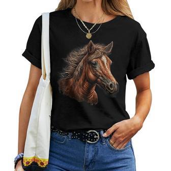 Horse Foal Girls Horse Rider Idea T-shirt Frauen - Geschenkecke