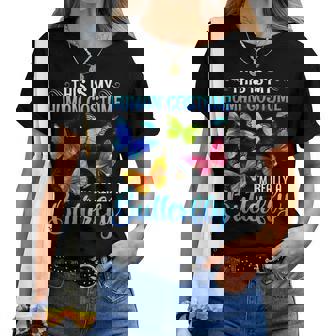 This Is My Human Costume I’M Really A Butterfly Women T-shirt - Thegiftio UK