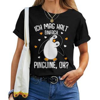 Ich Mag Halt Penguins Children's Women's Penguin T-shirt Frauen - Geschenkecke