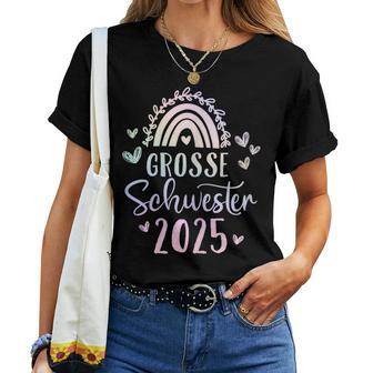 Ich Werde Große Schwester 2025 Rainbow Unicorn Girls' T-shirt Frauen - Geschenkecke