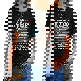 I'm Veteran Not A Sucker Or A Loser Us Veteran Day Women Women T-shirt | Seseable UK