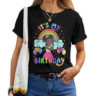 It's My Birthday Gracie's Corner Rainbow Decoration Women T-shirt - Thegiftio UK