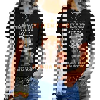 Je M’En Fous Je Suis Un Panda Roux Mignon Panda Roux T-shirt femme - Cadeauxyz