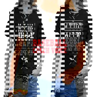 Je Ne Crie Pas Que C'est Maoix D'entraîneur De Baseball T-shirt femme - Cadeauxyz