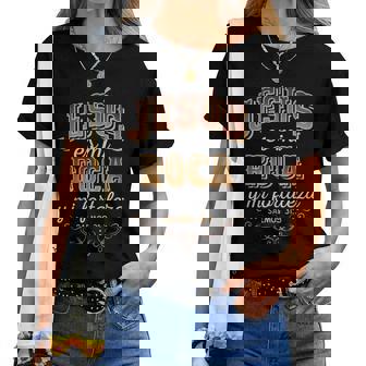 Jesus Es Mi Roca Y Mi Fortaleza Salmos Women T-shirt - Monsterry