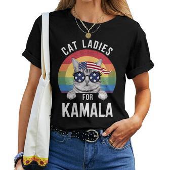 Kamala Harris Cat Lady Supporter T-shirt Frauen - Geschenkecke