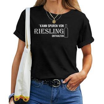 Kann Spurenon Riesling With Red Wine Winzer Alk Text T-shirt Frauen - Geschenkecke