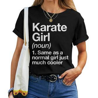 Karate Girl Definition & Sassy Sports Martial Arts Women T-shirt - Monsterry UK