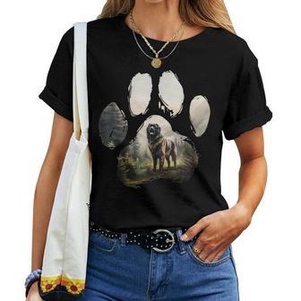 Leonberger Bergpfote With Dog Mum And Dad T-shirt Frauen - Geschenkecke