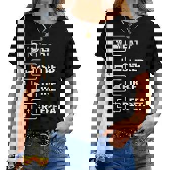 Manger Sommeil Randonner Répéter T-shirt femme - Cadeauxyz