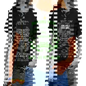 Missing Mom I Think About You Always Until We Meet Again Women T-shirt - Monsterry