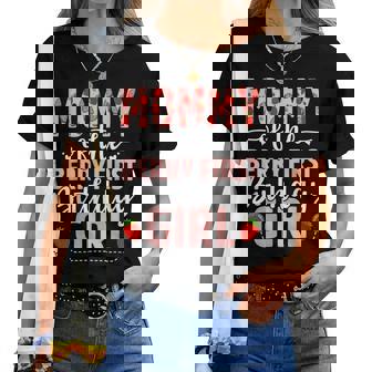 Mommy Of The Berry First Birthday Girl Sweet Strawberry Women T-shirt | Seseable UK