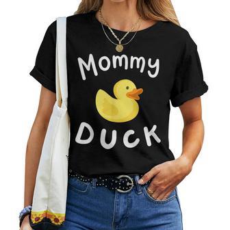 Mommy Duck Birthday Rubber Duck Lover Family Matching Women Women T-shirt - Thegiftio UK