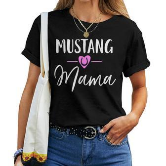 Mustang Horse Mama T-shirt Frauen - Seseable
