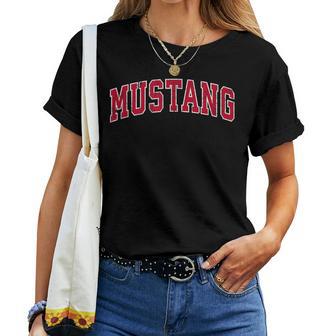 Mustang Oklahoma Okintage Sports Red S T-shirt Frauen - Geschenkecke