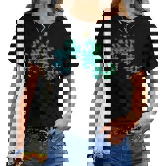 Nerdy Dragon Curve Fractal Geometría Profesor De Matemáticas Azulerde Cuello Camiseta de mujer - Regaloses