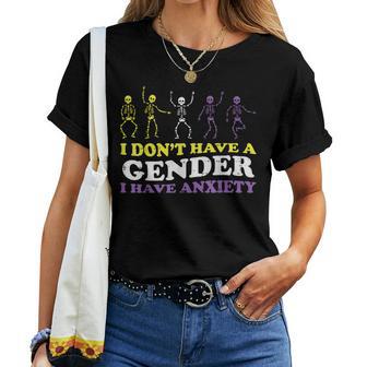 Nonbinary I Dont Have Gender Enby Pride Flag Lgbtq Women Women T-shirt - Thegiftio UK