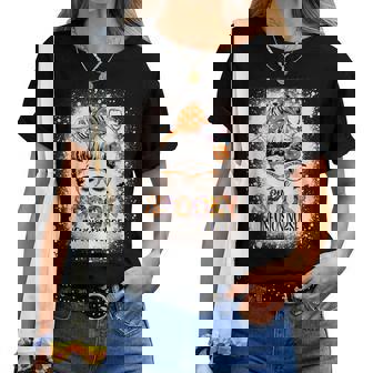 One Spooky Infusion Nurse Bleached Halloween Women Women T-shirt - Monsterry