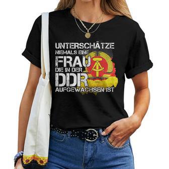 Ossi Women's Underschätze Niemal Ein Frau Aus Der Ddr Ostalgie T-shirt Frauen - Geschenkecke