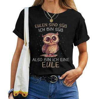 Owl Owls Are Sweet I Am Sweet T-shirt Frauen - Geschenkecke