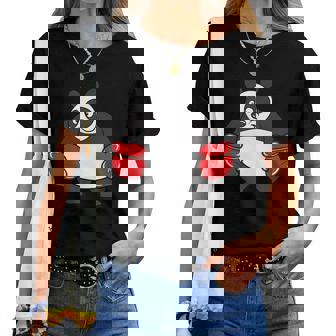 Panda Boxer Boxing Animal Women T-shirt - Monsterry