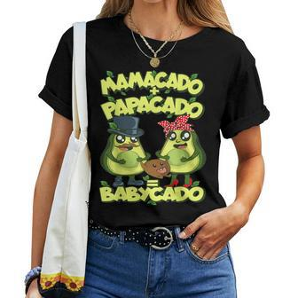 Papacado Mamacado Babycado Family Avocado T-shirt Frauen - Seseable