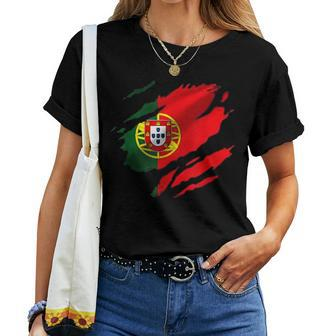 Portugal Portuguese Clothing Portugal Women's T-shirt Frauen - Seseable