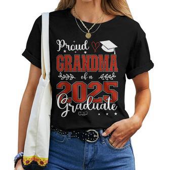Proud Grandma Of A Class Of 2025 Graduate For Graduation Women T-shirt - Thegiftio UK