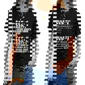 Règle 1 Ma A Toujours Raison Mari Humoristique T-shirt femme - Cadeauxyz