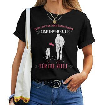 Reiter Horse Dog Dirt T-shirt Frauen - Geschenkecke