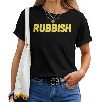 Rubbish Vintage Girl That Says Cool Rubbish Junk Retro Women T-shirt - Thegiftio UK