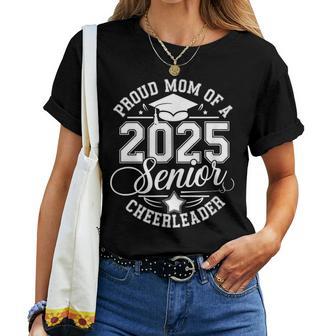 Senior 2025 Cheer Team Mom High School Graduation Outfit Women T-shirt - Thegiftio UK