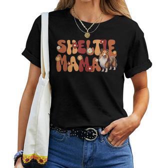 Shetland Sheepdog Groovy World's Best Sheltie Mama T-shirt Frauen - Geschenkecke