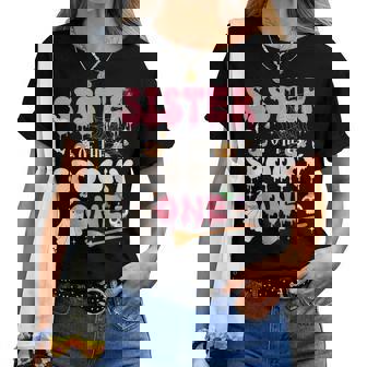 Sister Of The Spooky One Girl 1St Birthday Halloween Family Women T-shirt - Thegiftio UK