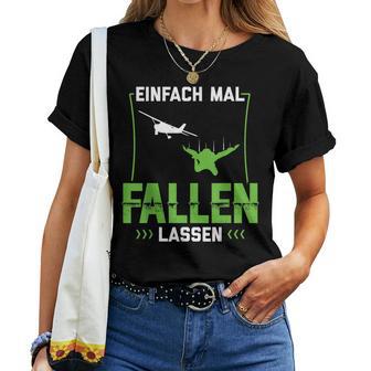 Skydive Parachute Jumping Einfach Mal Fallen Simply Fall T-shirt Frauen - Geschenkecke