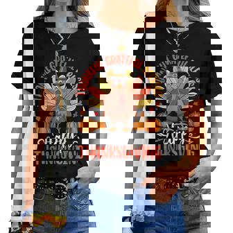 Thanksgiving Girl Turkey Autumn Fall Family Women T-shirt - Thegiftio UK
