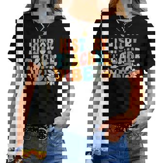 History Teacheribes Retro 1Er Día De Escuela Maestro Genial Camiseta de mujer - Regaloses
