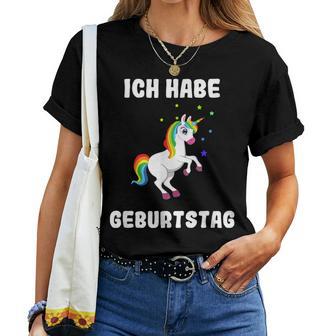 Unicorn Party Man Woman Ich Habe Heute Geburtstag T-shirt Frauen - Geschenkecke