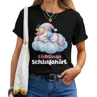 Unicorn Sleep Pyjamas Women's Girls Unicorn T-shirt Frauen - Geschenkecke