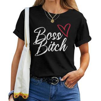 Women's Boss Bitch Feminist Feminism T-shirt Frauen - Geschenkecke