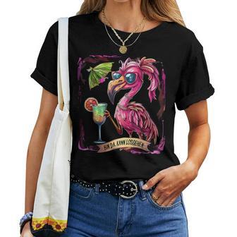 Women's Flamingo Bin Da Kann Losgehen Costume T-shirt Frauen - Geschenkecke