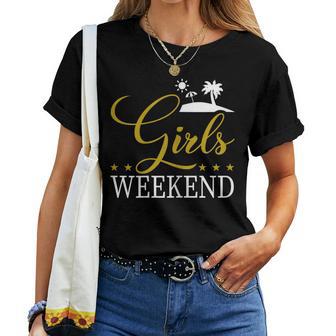 Women's Girls' Weekend Present Women's Weekend Girls' Strip T-shirt Frauen - Geschenkecke