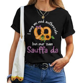 Women's I Mog Mi Ned Aufbrezeln Folk Festival Costume Dirndl S T-shirt Frauen - Geschenkecke