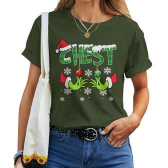 Chest Nuts Matching Chestnuts Christmas Snow Couples Women Women T-shirt - Thegiftio UK
