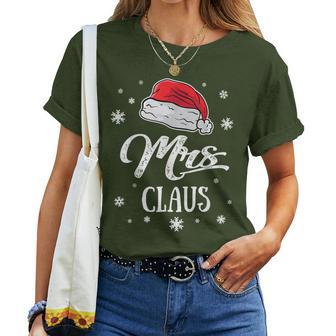 Mrs Mama Santa Claus Christmas Santa Hat Mum T-shirt Frauen - Geschenkecke