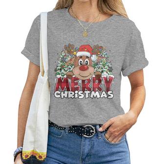 Lustiges Rentier Xmas Männer Frauen Familie Merry Christmas T-shirt Frauen - Geschenkecke