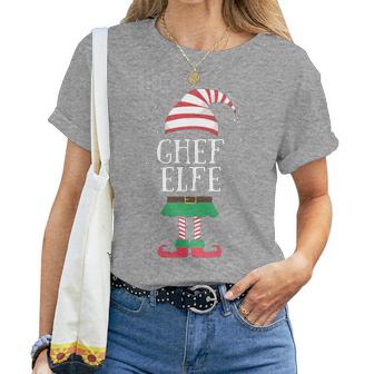 Women's Chef Elf Partner Look Christmas For Women T-shirt Frauen - Geschenkecke