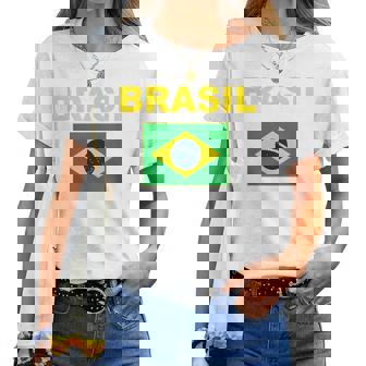 Bandera Brasil Flag Brazil Bandeira Brasileira Hombre Camiseta de mujer - Regaloses