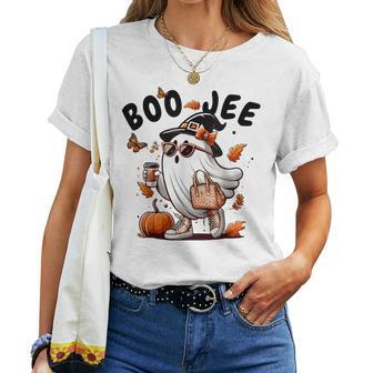 Boojee Ghost Halloween Costume Pumpkin Spooky Season Women Women T-shirt - Thegiftio UK